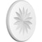 Ekena Millwork Standard Grayson Flower Rosette With Rounded Edge, 7"W x 7"H x 1/2"P ROSP070X070X050GRY11 - alternate 1